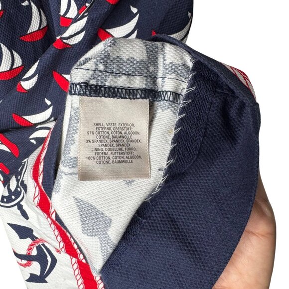 Anthropologie Postmark Windward Nautical Halter Dress Size 8 Sailboat Anchor - Picture 11 of 14